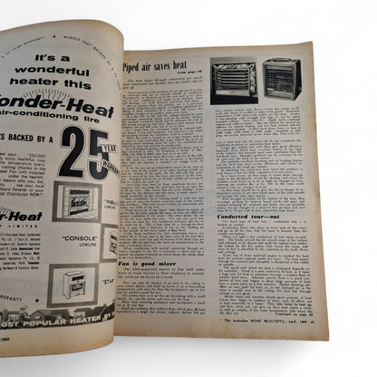 Australian Home Beautiful Magazine - April 1960