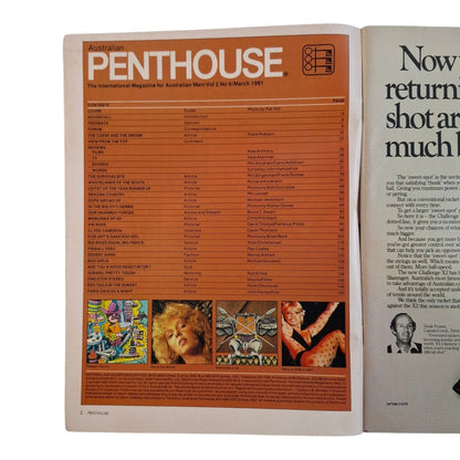 AUSTRALIAN PENTHOUSE Magazine February 1981 Debbie Meads / Kate Simmons