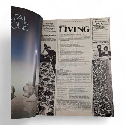 Vintage Vogue Living Australian Magazine - No. 6 1976