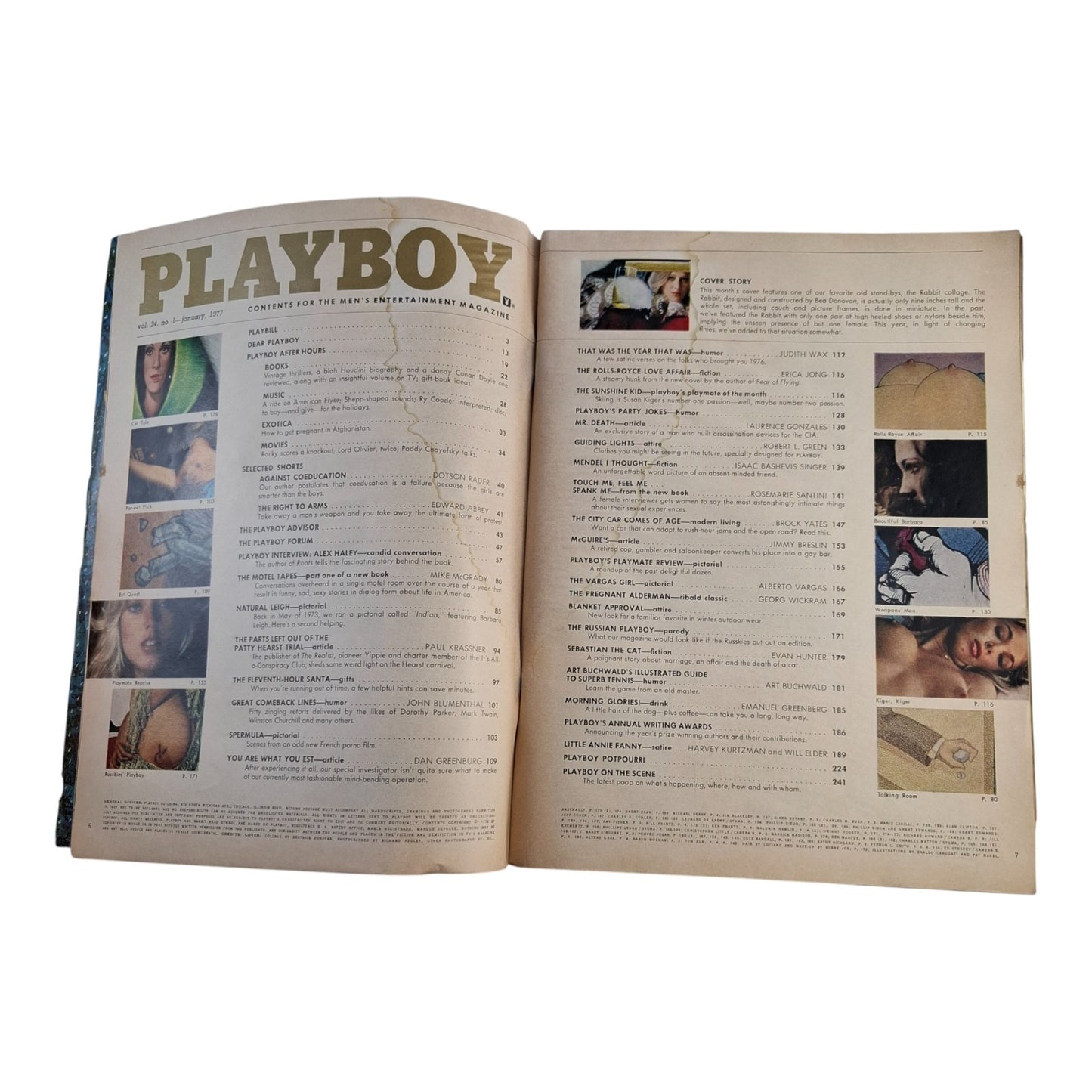 Playboy Magazine January 1977  Susan Lynn Kiger Playmate Review