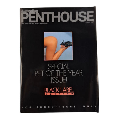 AUSTRALIAN PENTHOUSE Magazine April 1987 Maria Sanson / Kathleen Azzopardi