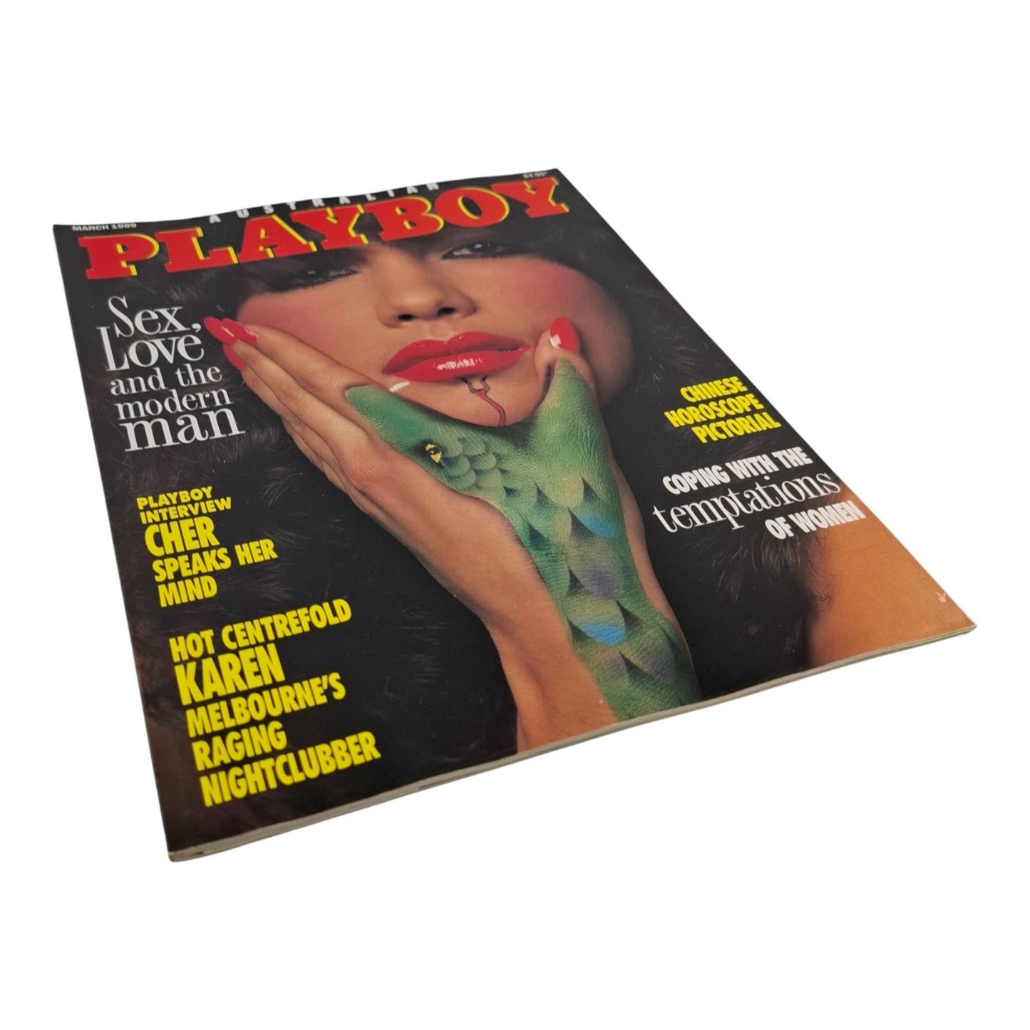 Australian Playboy Magazine March 1989 Karen Bartlett / Cher