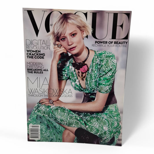VOGUE Australia Magazine July 2016 Mia Wasikowska -Through The Looking Glass