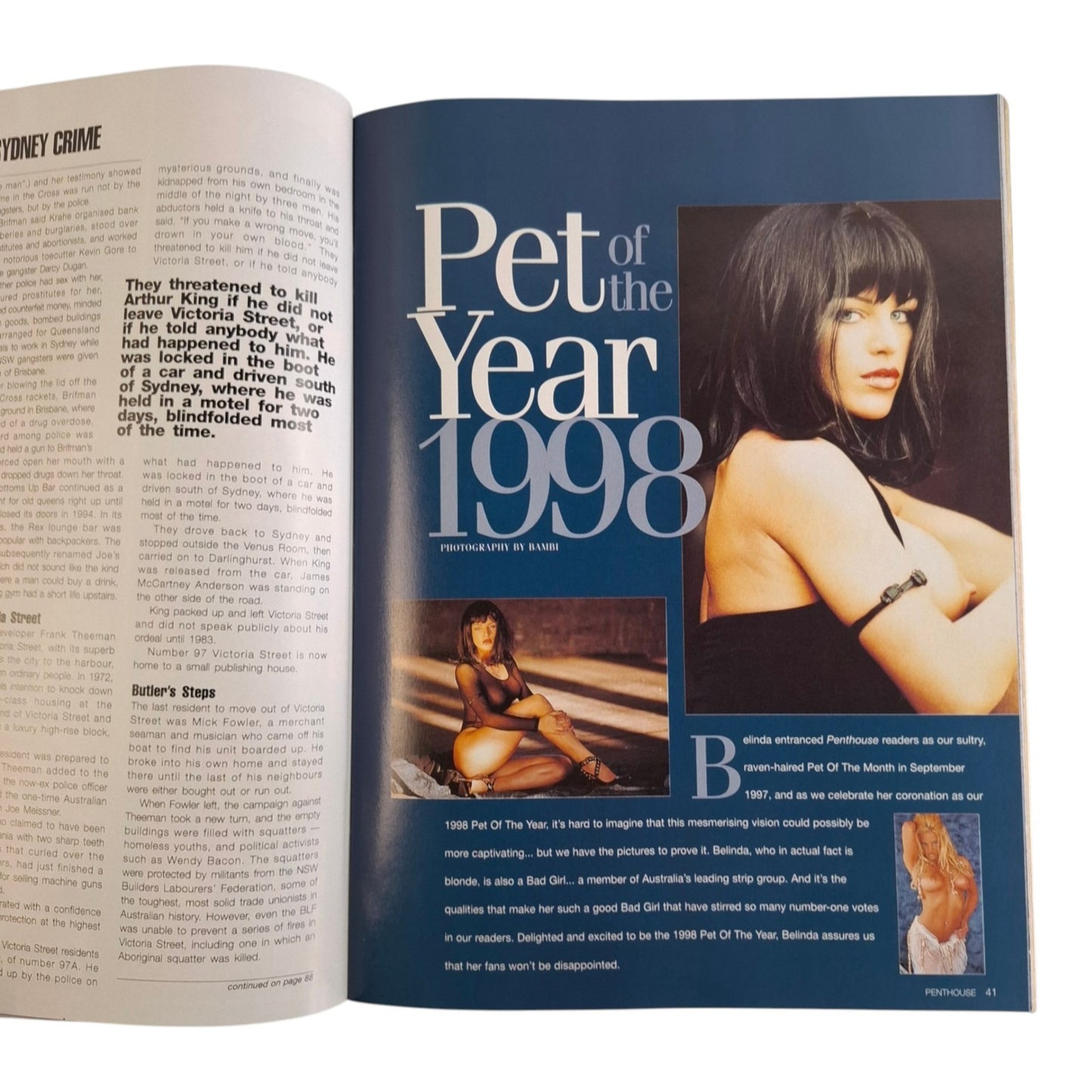 Australian Penthouse Magazine July 1998 Sarah Mills / Belinda Gray