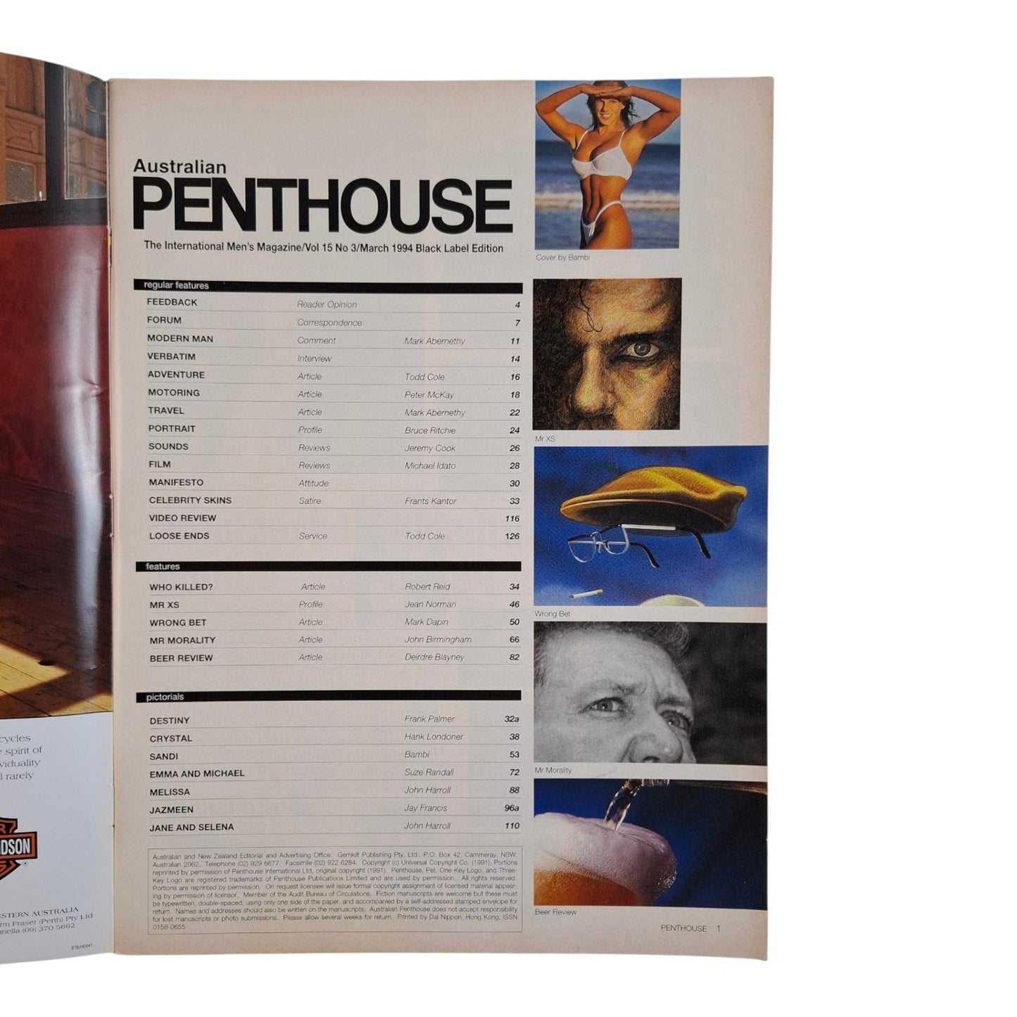 Australian Penthouse Magazine March 1994 Sandi Alexander / Destiny