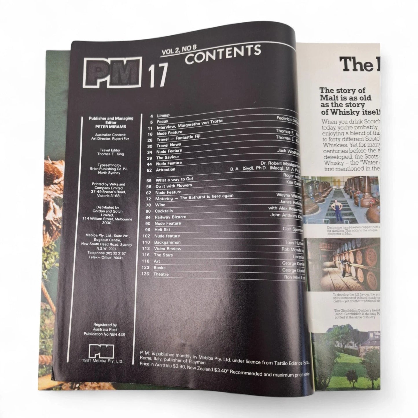 Australian PM Magazine Playmen 1981 Vol. 2 No. 8 Rare