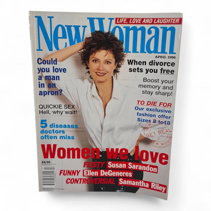 New Woman Magazine April 1996 Sigourney Weaver