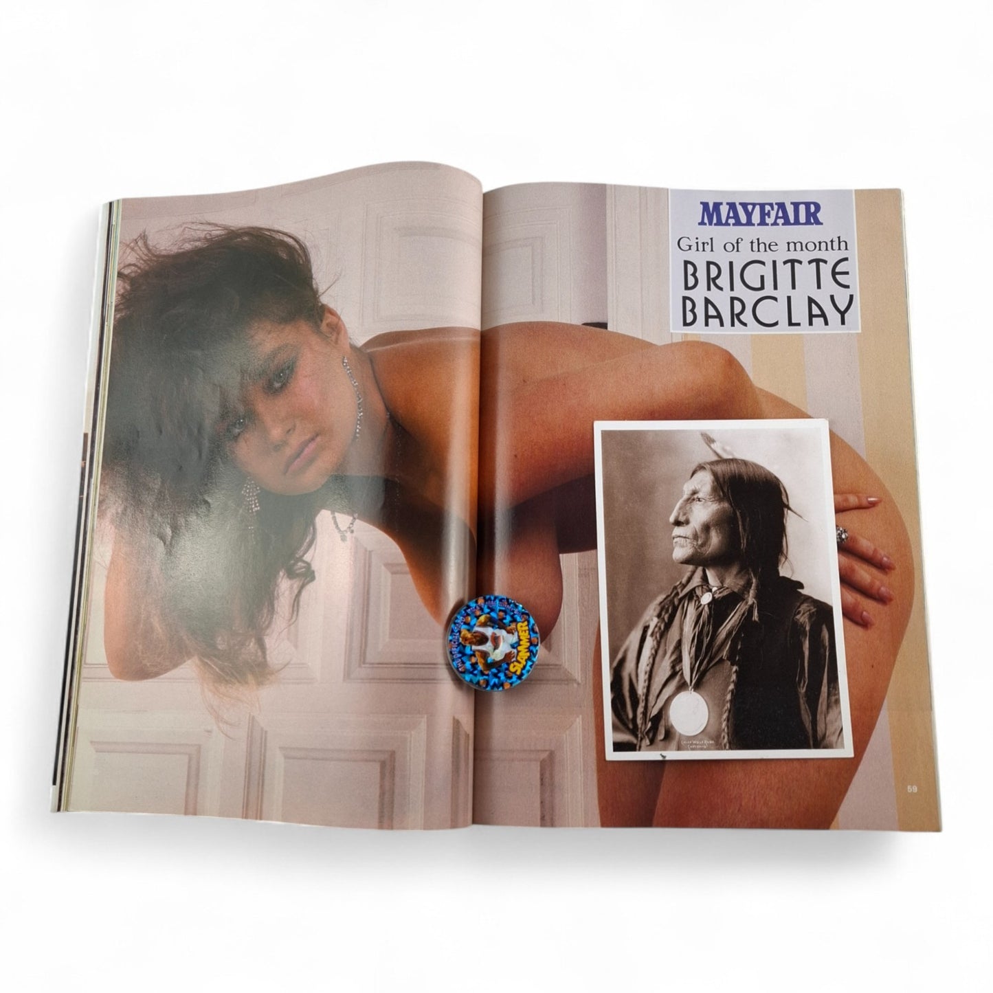 Mayfair UK Magazine Vol 24 No 7 1989 Brigitte Barclay Una Page 3 Girls