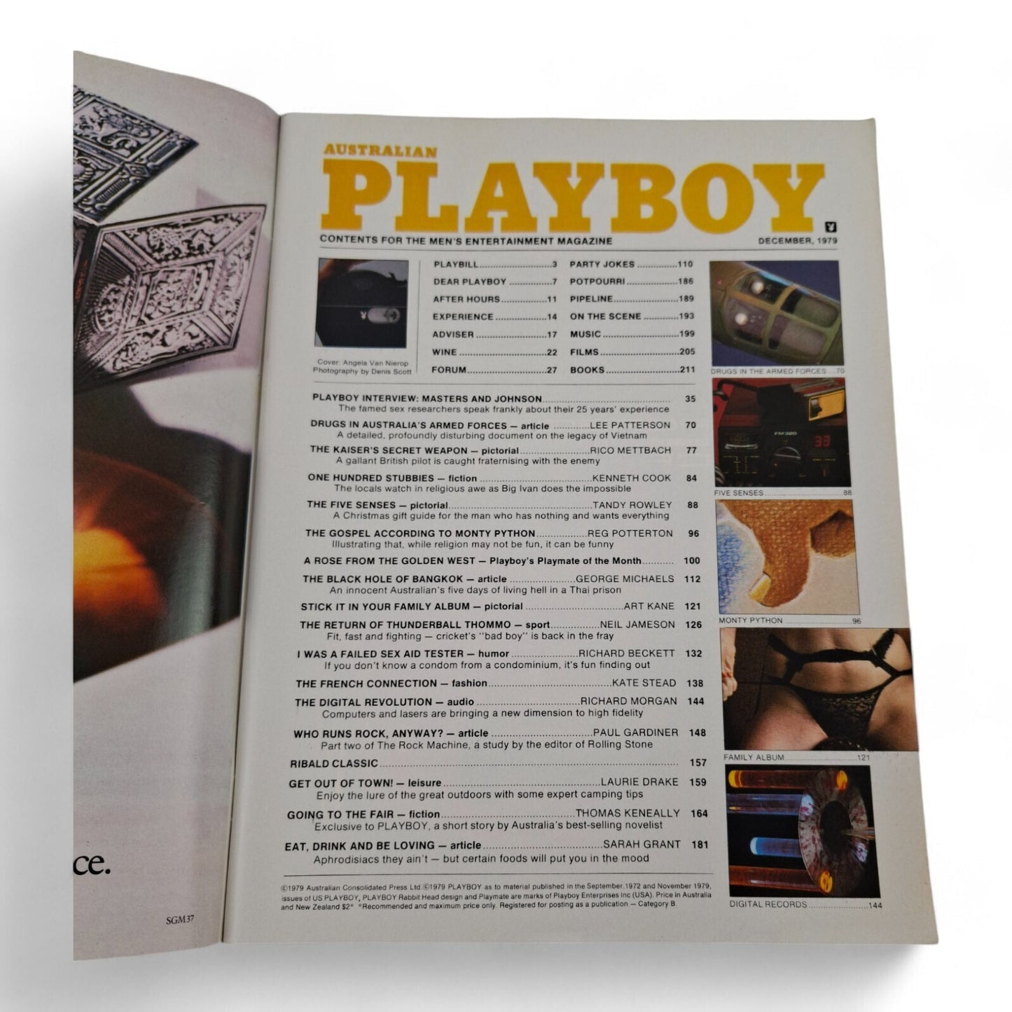 Australian Playboy Magazine December 1979 Angela van Nierop  / Angela McCartney