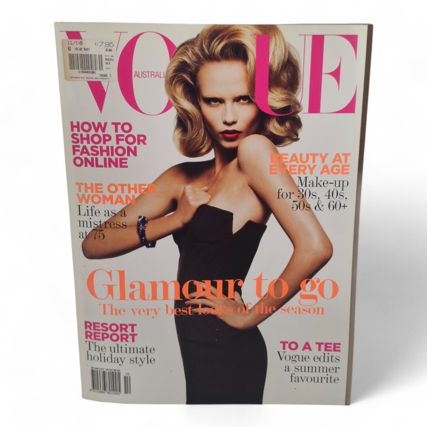 Vogue Australia Magazine October 2008 Natasha Poly Cover EXCELLENT