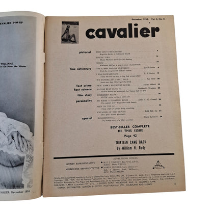 Cavalier Magazine Australia December 1955 Ester Williams / Jane Powell