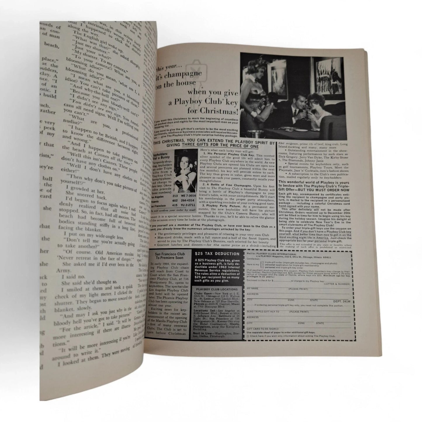 PLAYBOY Magazine December 1963 Tenth Holiday Issue Complete