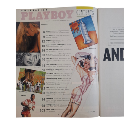 Australian Playboy Magazine May 1991 Kim Basinger  /  Christina Leardini
