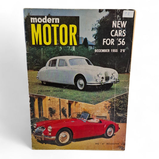 Modern Motor Magazine December 1955 Jaguar / MG