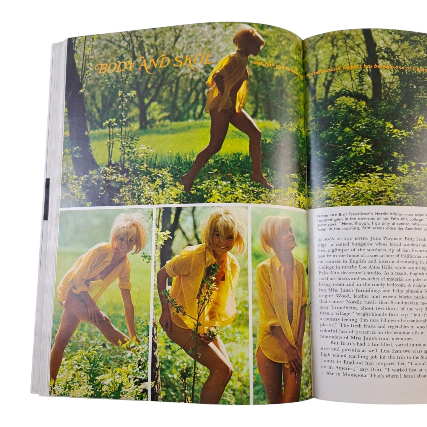 Playboy Magazine June 1968  Jennie Wallace / Britt Fredriksen NO C/F