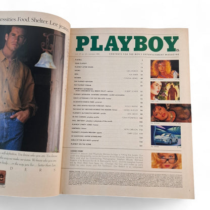 PLAYBOY MAGAZINE October 1990  Melissa Evridge Brittany York