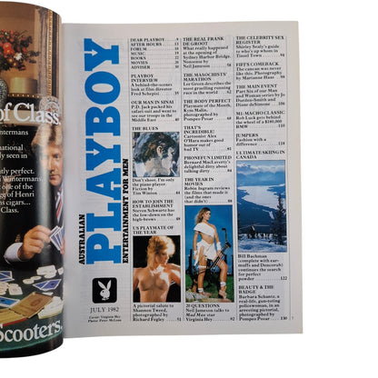 Australian Playboy Magazine July 1982 Virginia Hey / Kym Malin