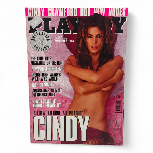 Playboy Australian Edition Magazine October 1998 Cindy Crawford