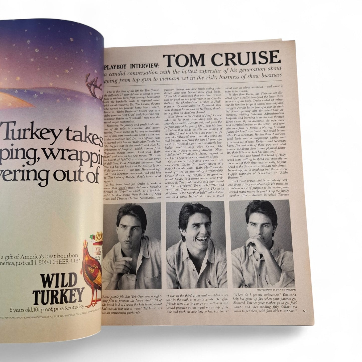 PLAYBOY Magazine January 1990 Joan Severance Peggy McIntaggart Tom Cruise