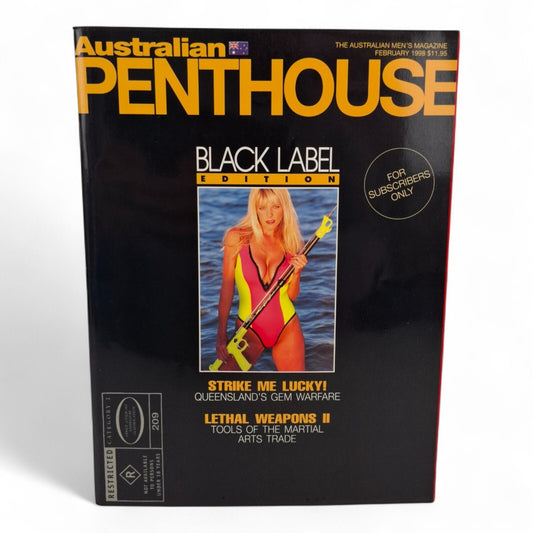 AUSTRALIAN PENTHOUSE Men's Magazine Black Label February 1998