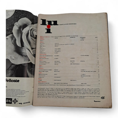 Lui 1972 French Magazine MARLENE JOBERT MAURICE MESSEGUE