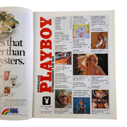 Australian Playboy Magazine November 1982 Kathy Pereira / Sophie Canne