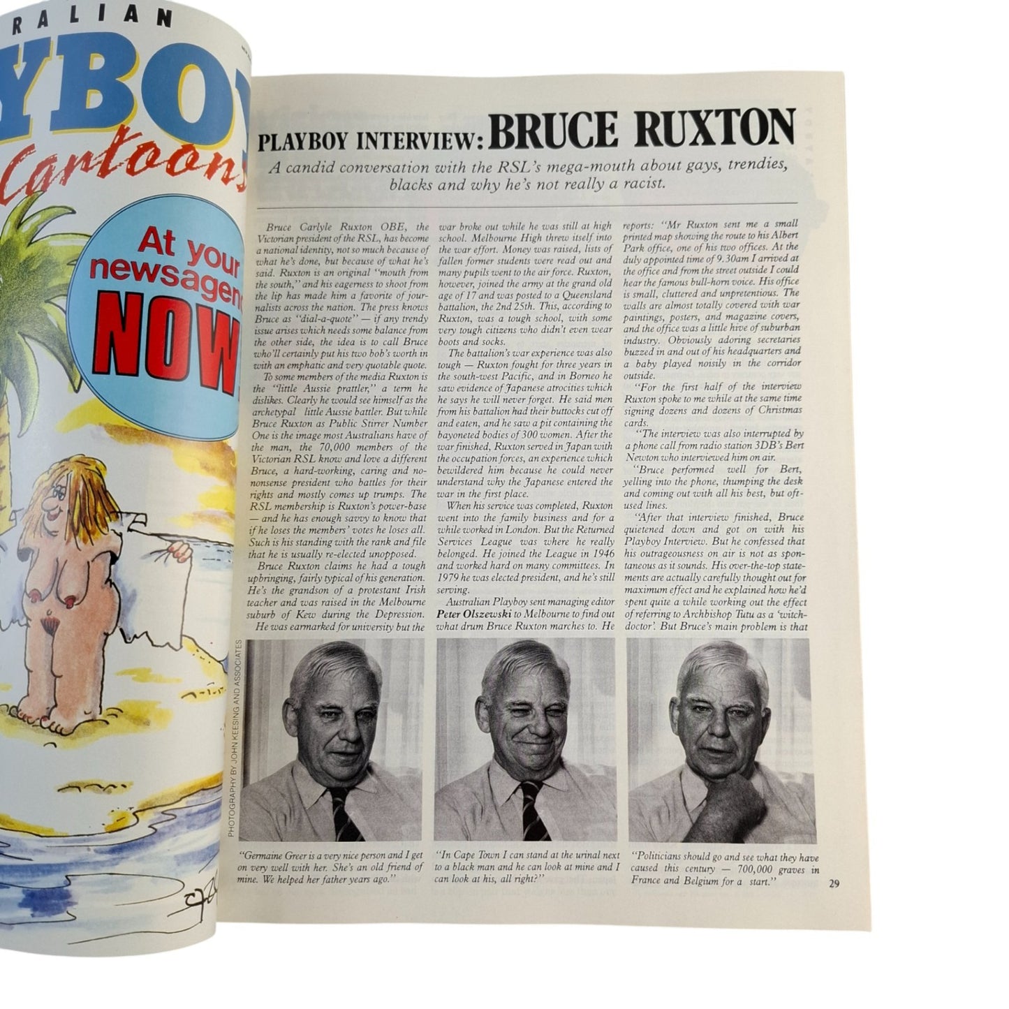 Australian Playboy Magazine April 1988 Maree Marquiss / Susie Diane Owens