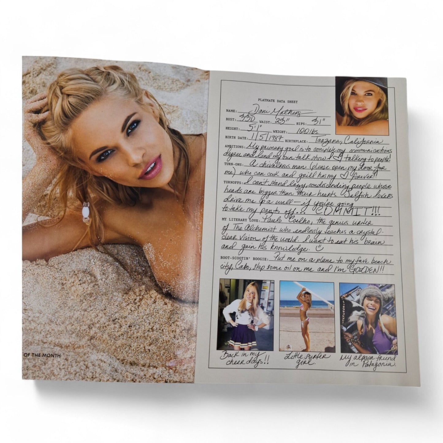 Playboy Magazine May 2014 Amanda Booth Cover COMPLETE