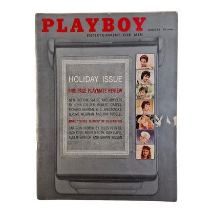 Playboy Magazine January 1960 Volume 7 #1 Holiday Issue Stella Stevens
