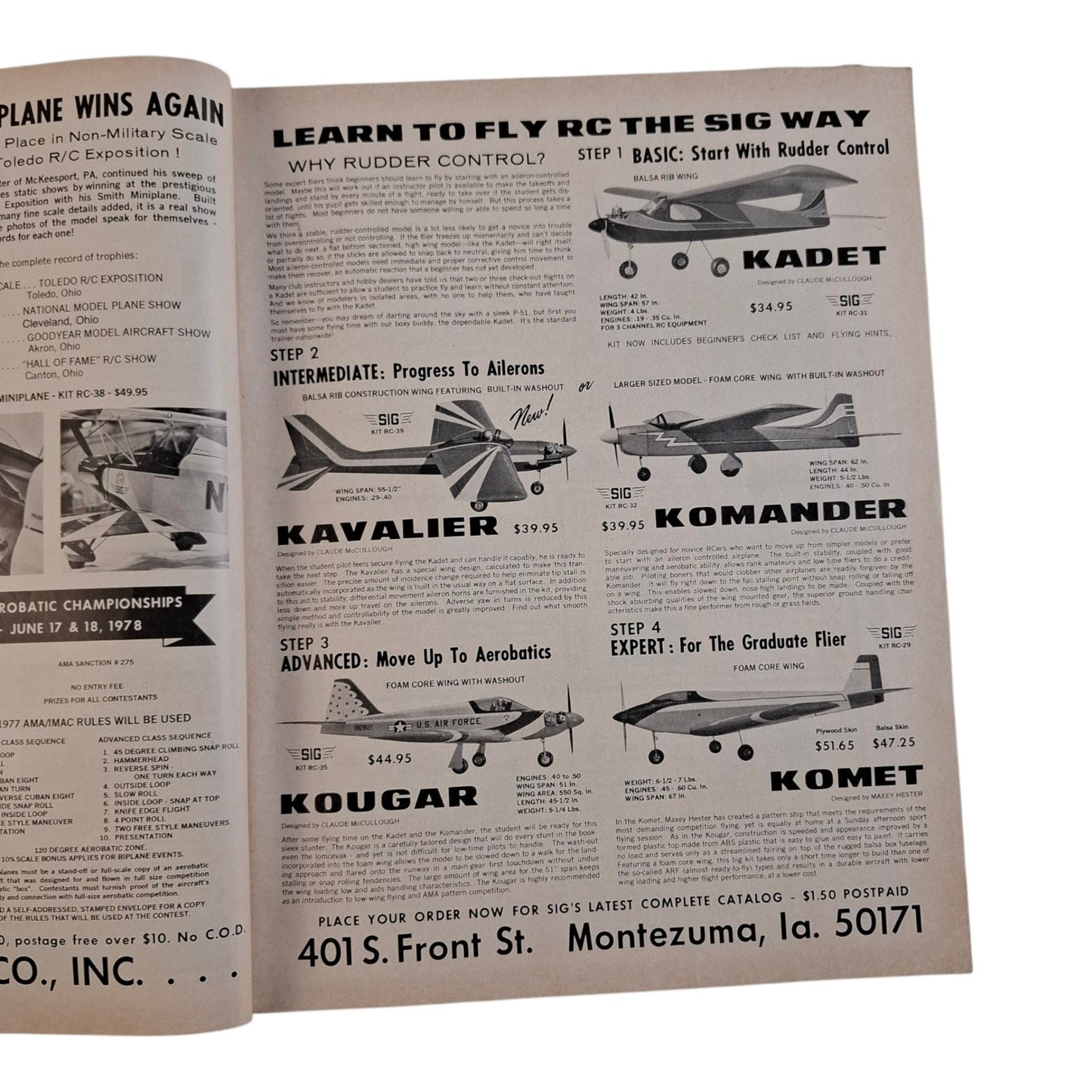 Vintage RC Modeler Magazine July 1978 - Radio Control Airplane Helicopter