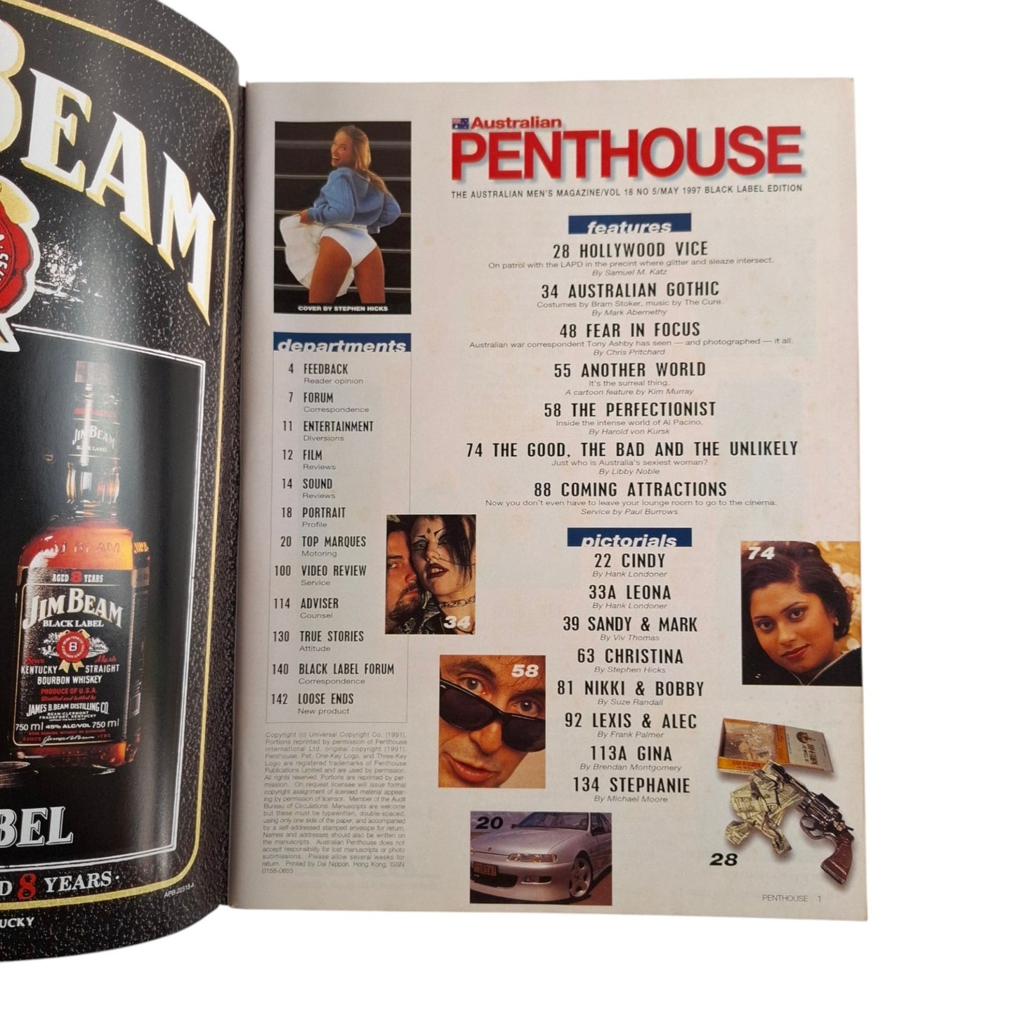 Australian Penthouse Magazine May 1997 Christina Reece-Hall / Cindy Faulkner