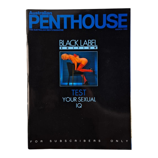 AUSTRALIAN PENTHOUSE Magazine March 1988 Dianne Carolan / Vanessa Wilton