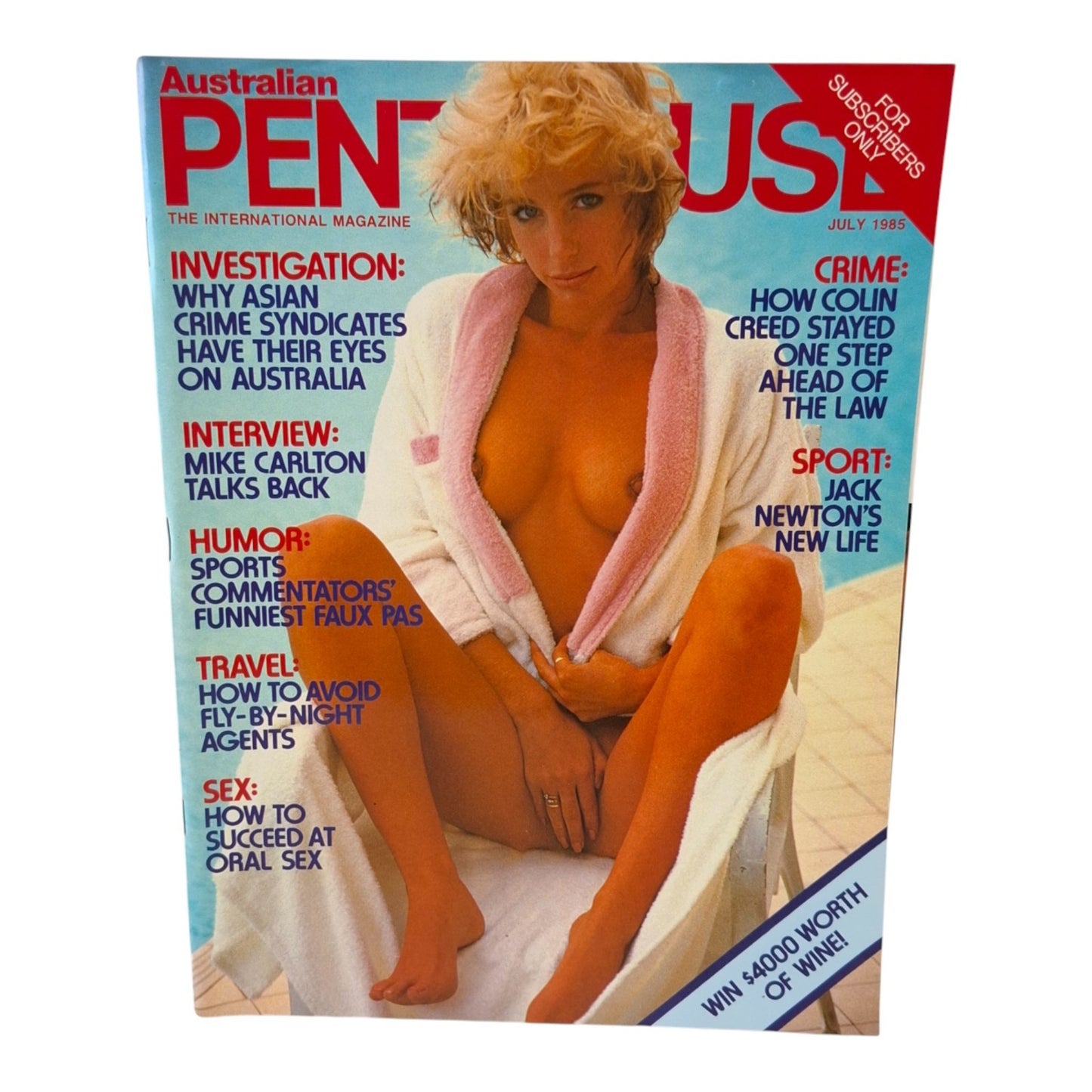 AUSTRALIAN PENTHOUSE Magazine July 1985 Wendy Lee