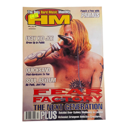 HM Hard Music Magazine #77 July 1995 Fear Factory Ugly Kid Joe Primus Sepultura