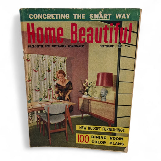 Australian Home Beautiful Magazine - September 1960