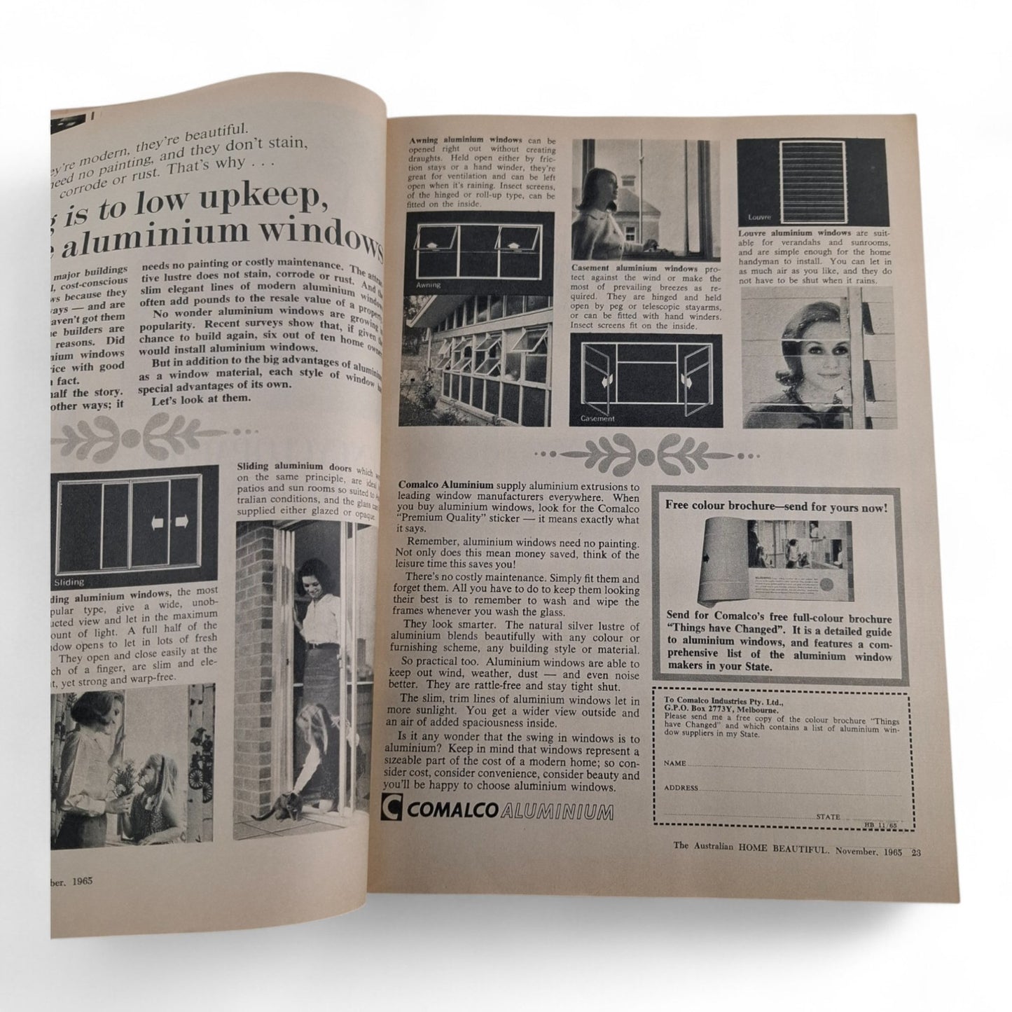 Australian Home Beautiful - November 1965 - Magazine