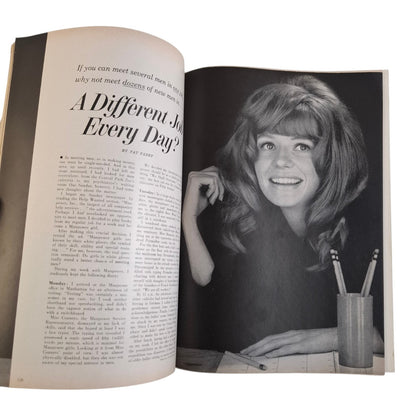 Cosmopolitan October 1966 Veronica Hamel  / Audrey Hepburn