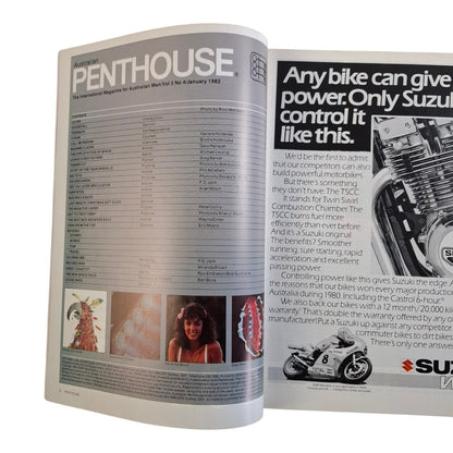 Australian Penthouse Magazine January 1982 Danielle Deneux / Karen Rose