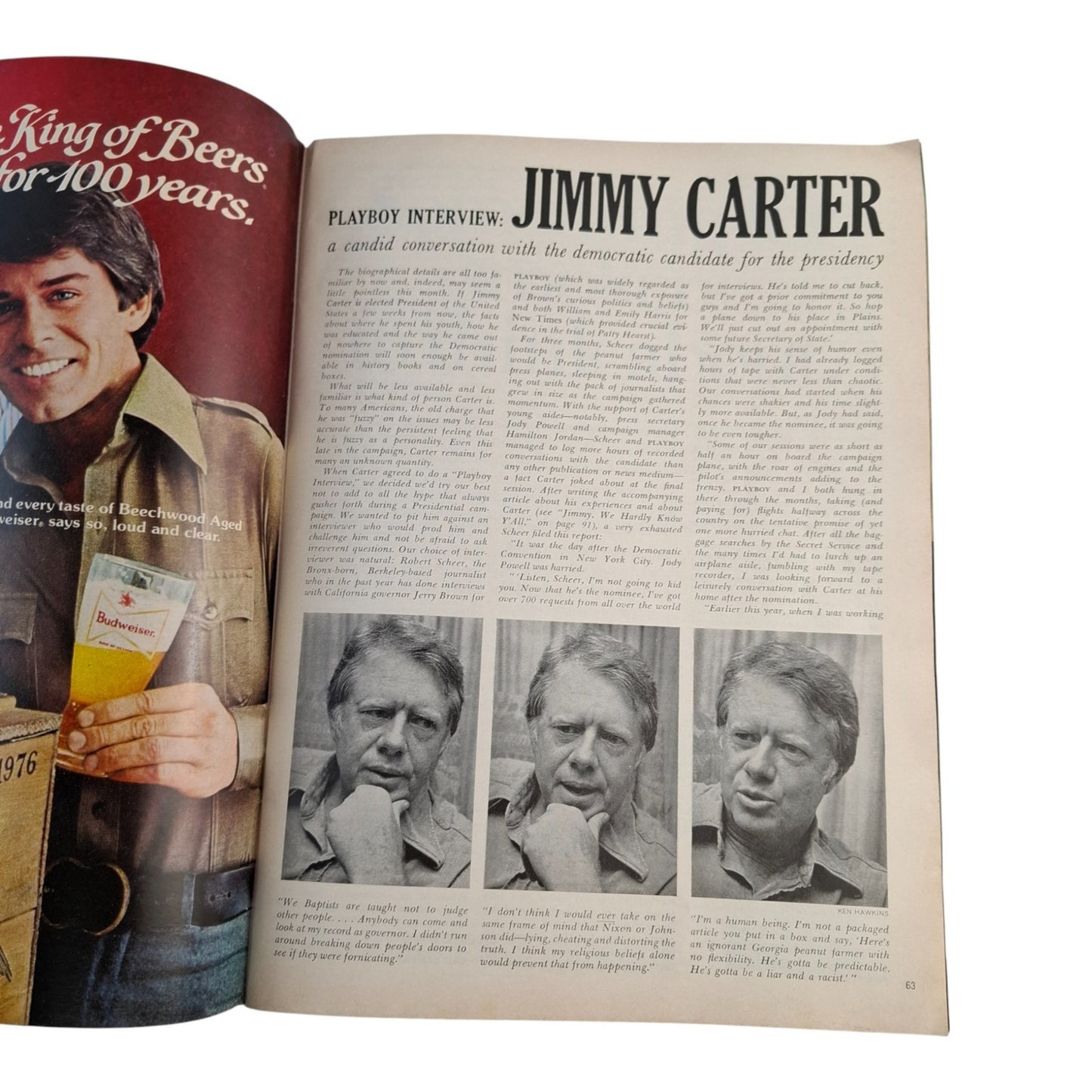 Playboy Magazine November 1976 Patti McGuire COMPLETE