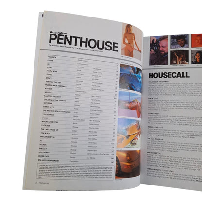 Australian Penthouse Magazine August 1990 Laura Willis / Catalina