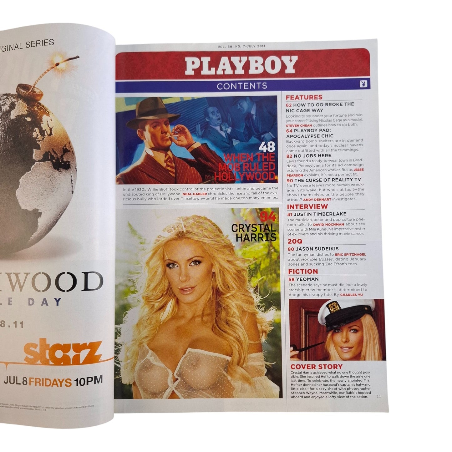 Playboy Magazine July 2011 Crystal Harris Hefner / Jessa Hinton
