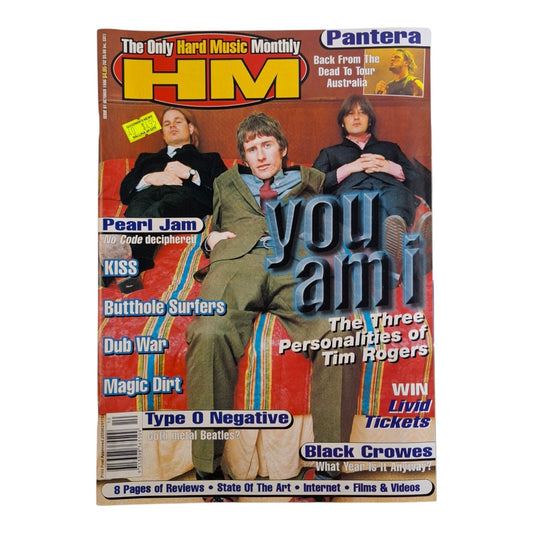 HM Hard Music #91 Music Magazine October 1996 You am I / Pantera