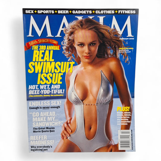 MAXIM Magazine U.S - February 2002 Swimsuit Issue AMANDA MARCUM