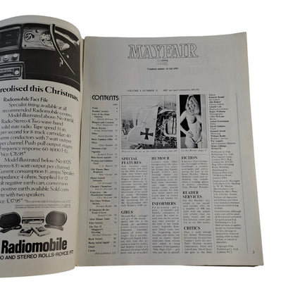 Mayfair Magazine Vol. 8 no. 11 (1973) Annette Linder Miranda Kay Ingrid Johnson