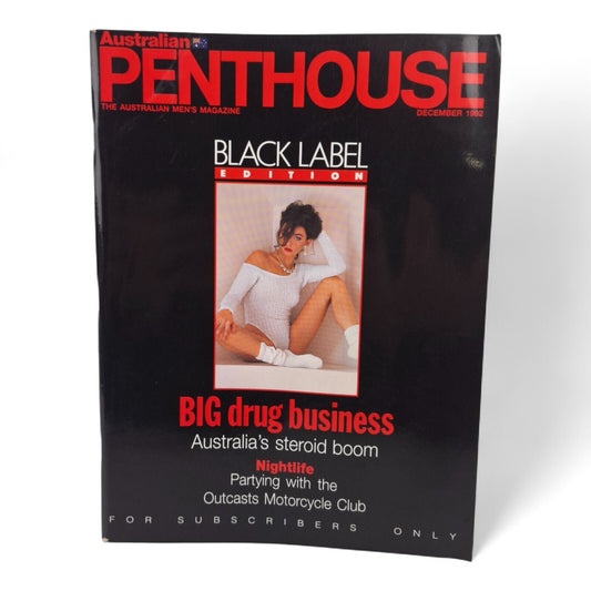 AUSTRALIAN PENTHOUSE Men's Magazine Black Label December 1992