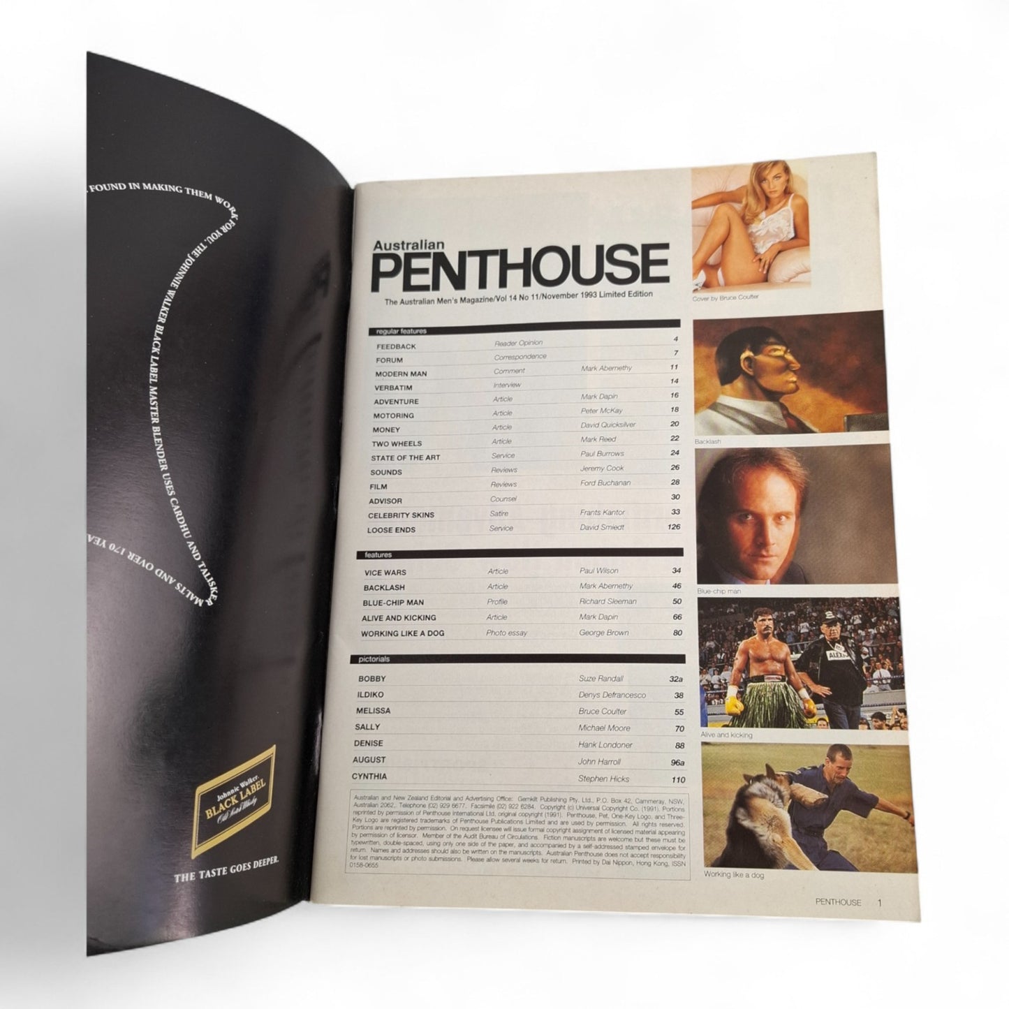 Australian Penthouse Magazine - Limited Edition November 1993 Melissa Messina