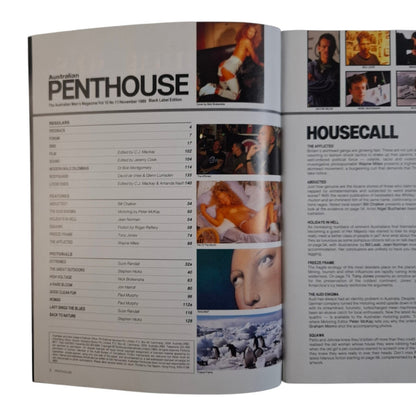 Australian Penthouse Magazine November 1989 Bobbie Reynolds / Sonja