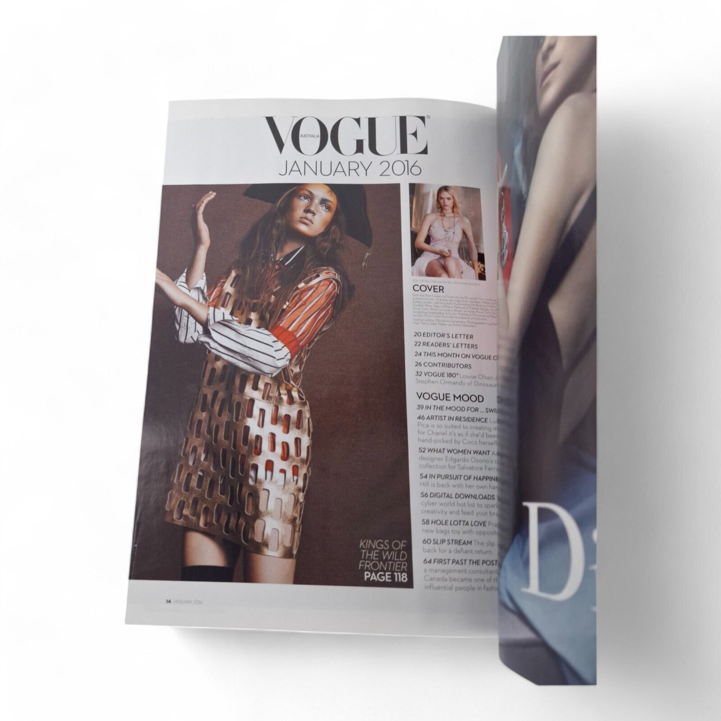 Vogue Australia Magazine January 2016 Gemma Ward Cover COMPLETE EXC.
