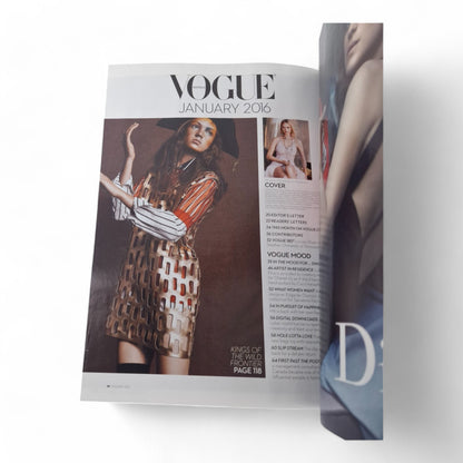Vogue Australia Magazine January 2016 Gemma Ward Cover COMPLETE EXC.