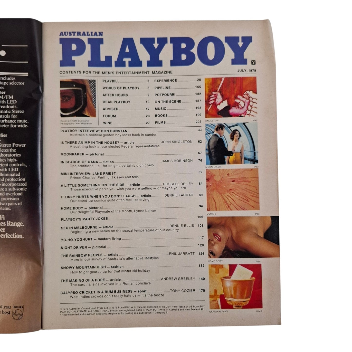Australian Playboy Magazine July 1979 Kate Buckland Lynette Larner